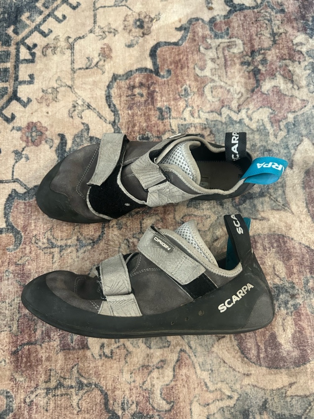 Scarpa Gray and Black Origin Men's Climbing Shoes